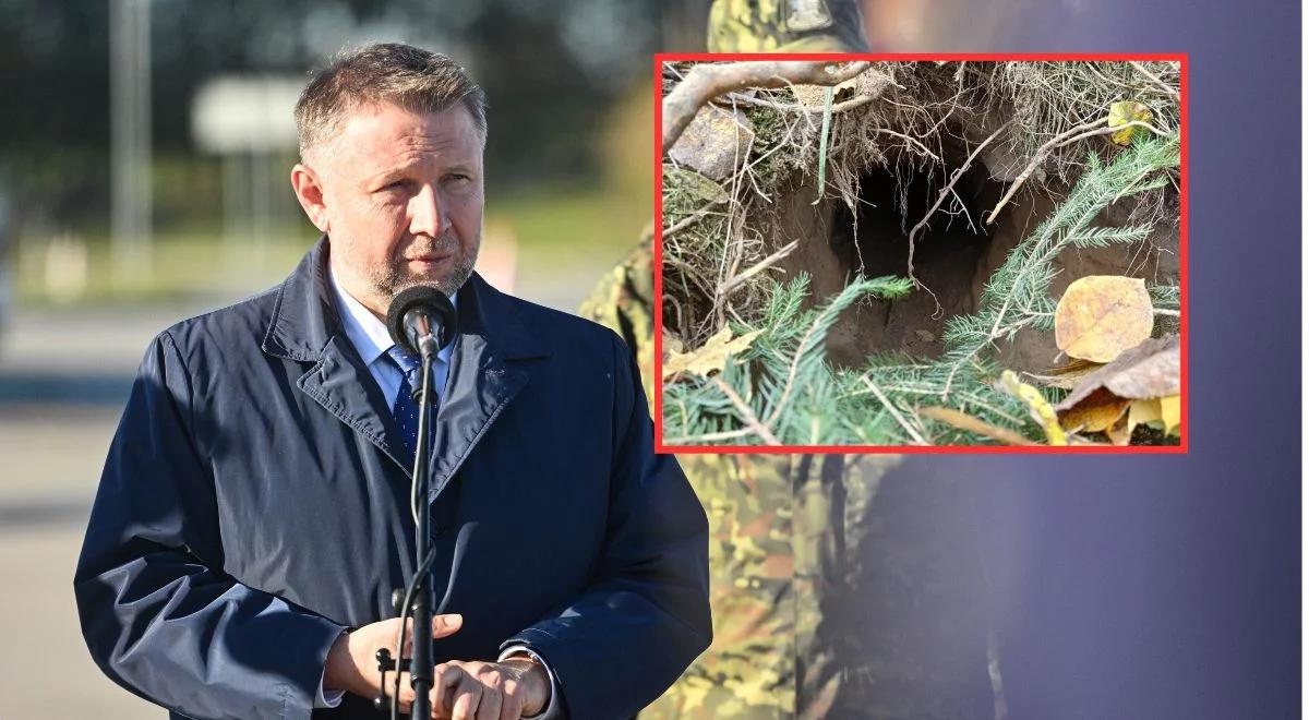 Podziemny tunel na granicy z Białorusią. Szef MSWiA zdradził szczegóły