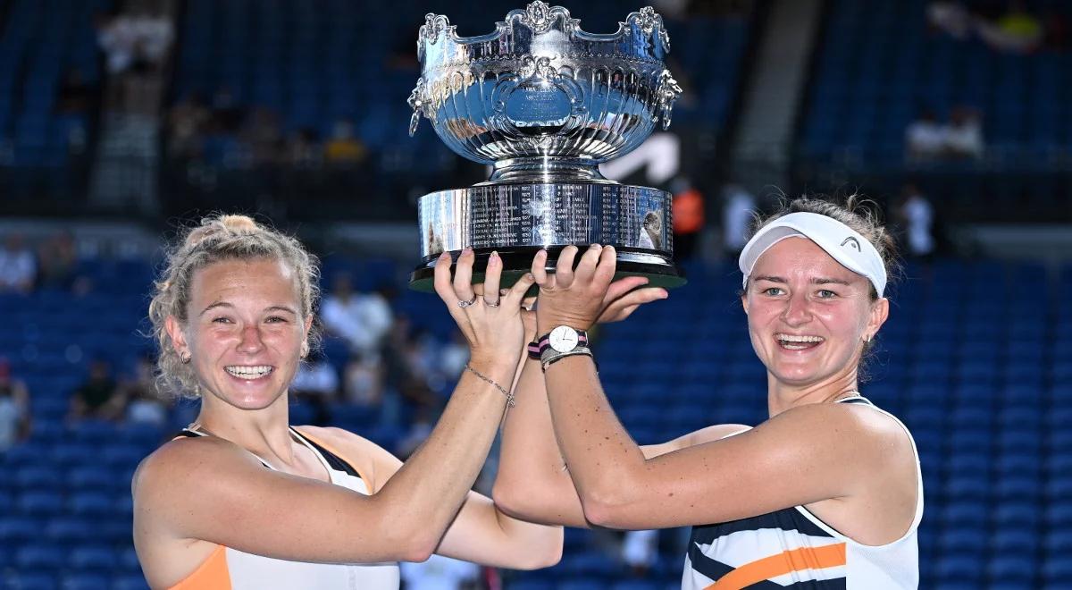 Australian Open: kolejny tytuł czeskiego debla. Krejcikova i Siniakova lepsze w finale 