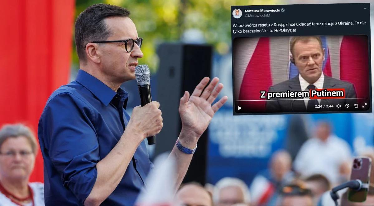 Premier Morawiecki: współtwórca resetu z Rosją, chce układać teraz relacje z Ukrainą. To hipokryzja!