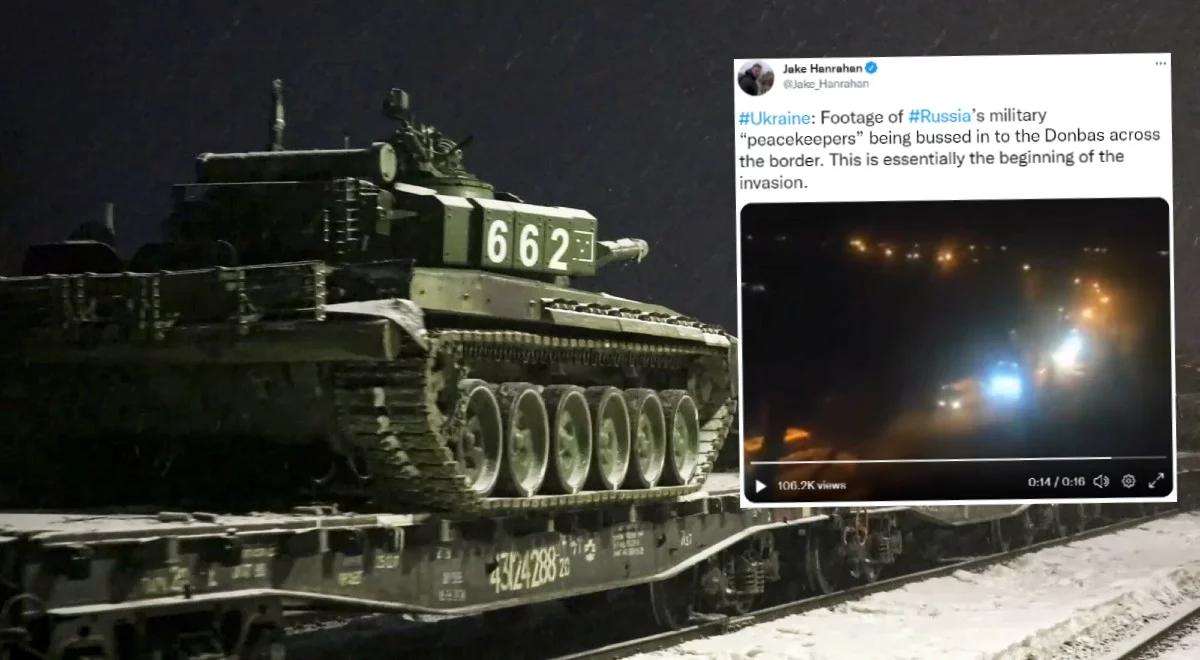 Ukraińskie media: rosyjska armia wkracza do Donbasu. "Czołgi i transportery"