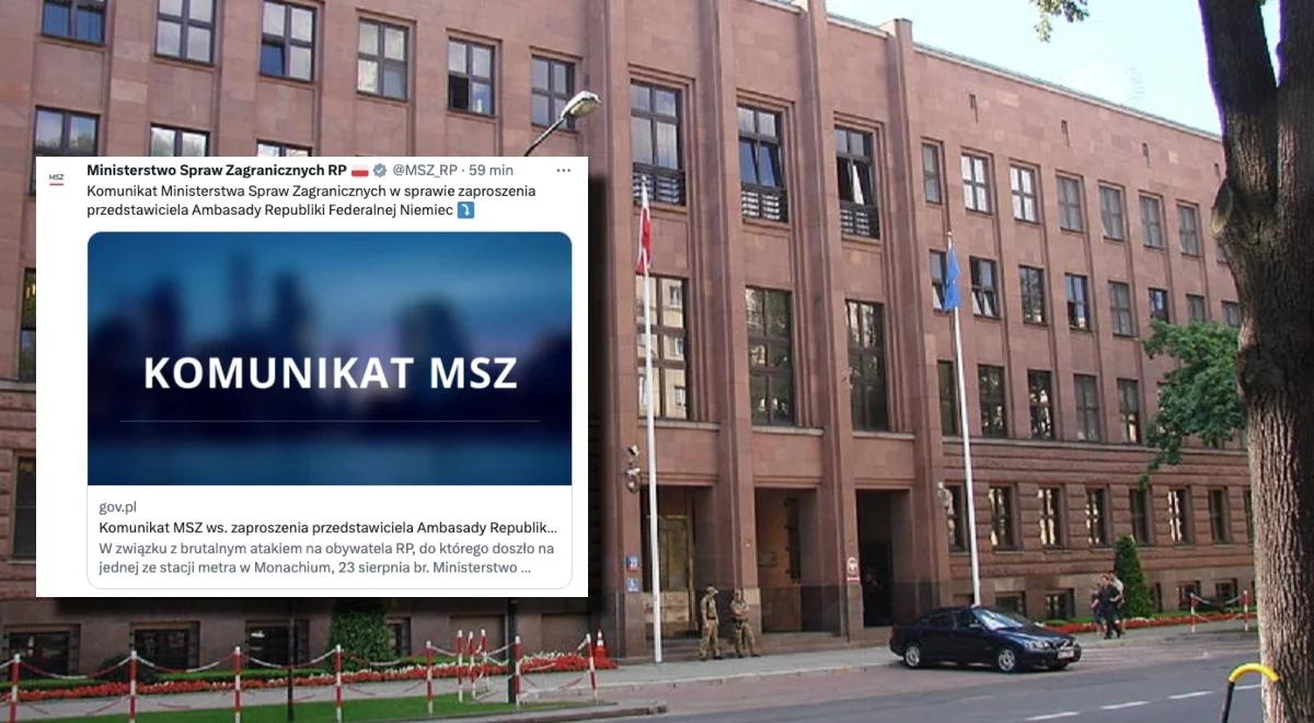 Gwałt na Polaku w Niemczech; sprawcą imigrant. Niemiecki ambasador wezwany do MSZ