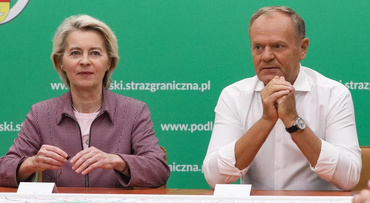 Sytuacja na granicy polsko-białoruskiej. Oświadczenie Tuska i von der Leyen