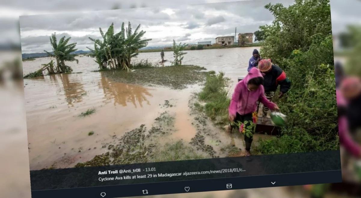 Liczba ofiar śmiertelnych cyklonu Ava na Madagaskarze wzrosła do 51