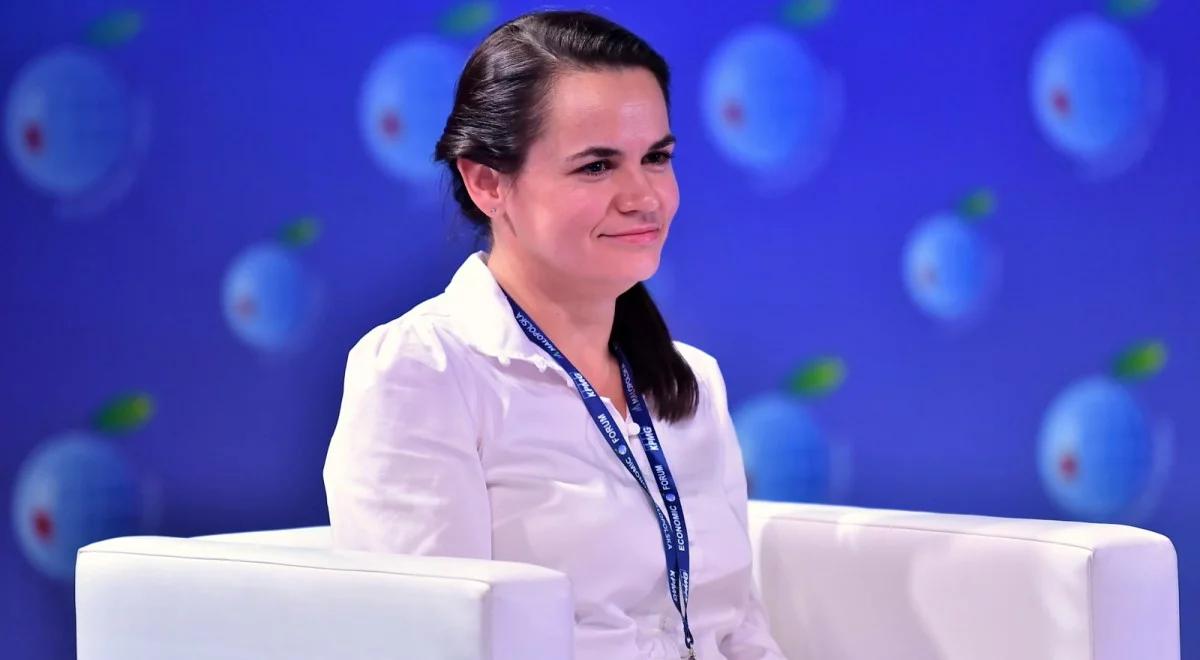 "Prosimy o uszanowanie naszej suwerenności". Swiatłana Cichanouska gościem Forum w Karpaczu