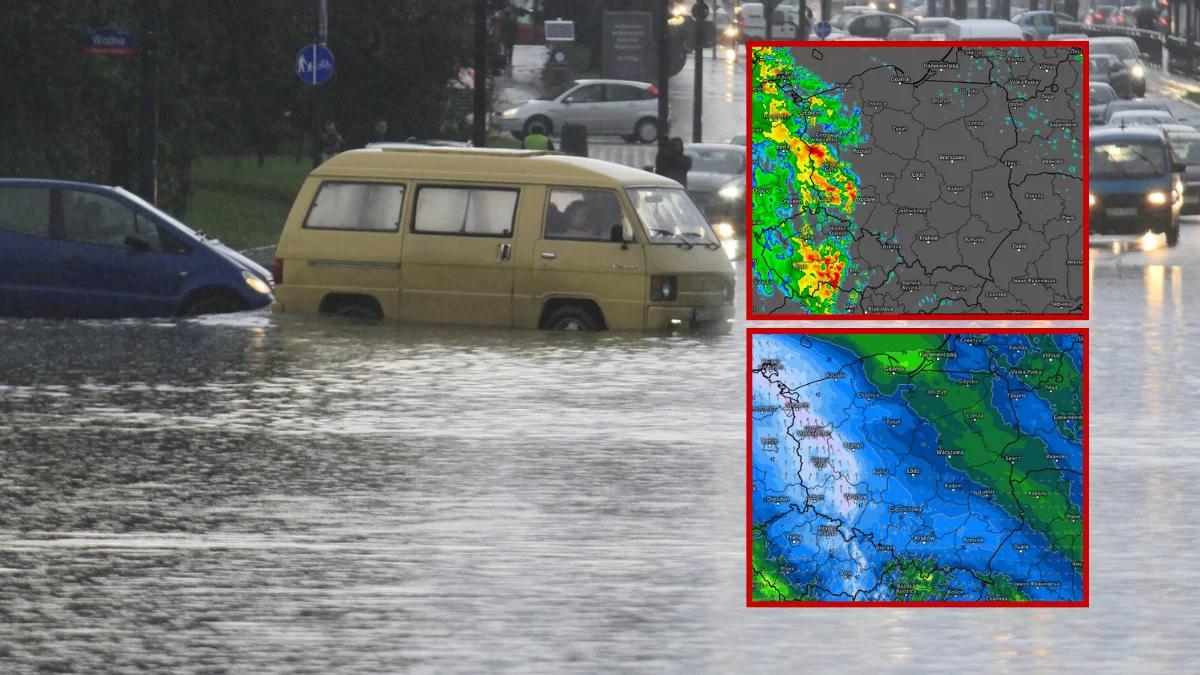 Możliwe dwie fale burz. Niewykluczone zalania, podtopienia i powodzie błyskawiczne