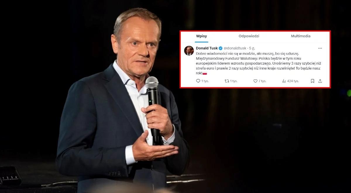 Premier Tusk: Polska będzie w tym roku europejskim liderem wzrostu gospodarczego