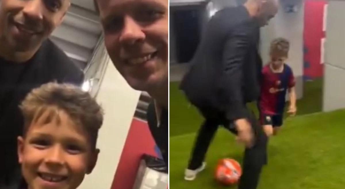 Szczęsny junior próbował okiwać legendę 
