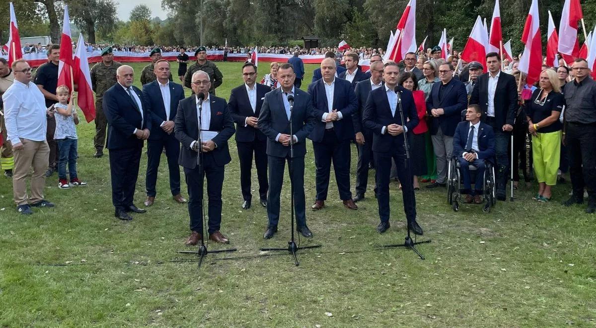 "Łańcuch poparcia" w Mielniku. Wielka akcja solidarności z polskimi mundurowymi