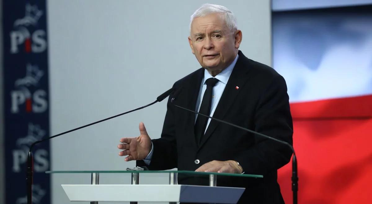 Jarosław Kaczyński: w niedzielnych wyborach Polacy zdecydują, czy dorobek ostatnich 8 lat rządów zostanie utrzymany