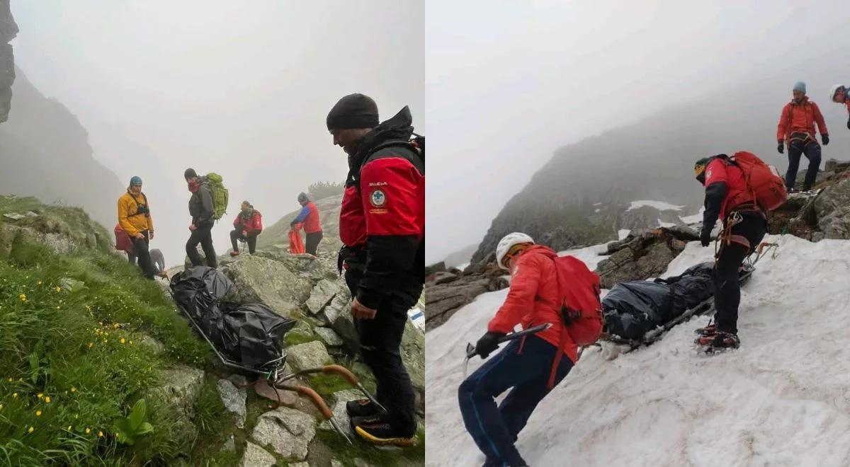 Turysta spadł z dużej wysokości. Śmiertelny wypadek w Tatrach