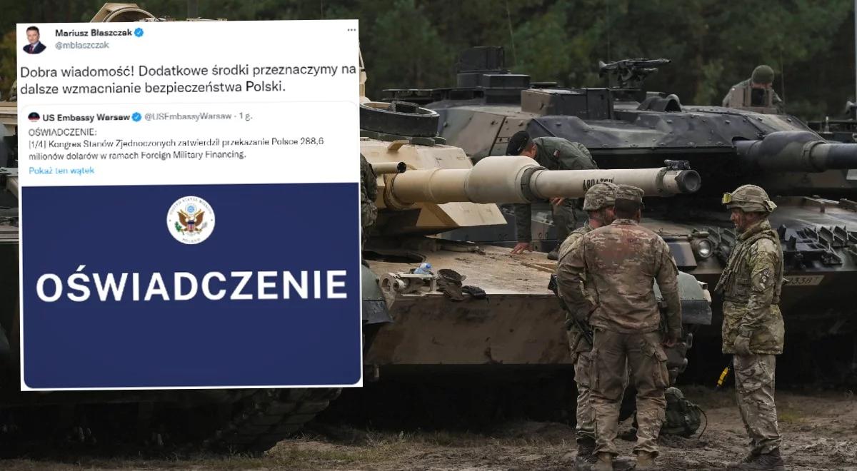 USA przekażą Polsce prawie 290 mln dolarów. Jest komentarz ministra Mariusza Błaszczaka