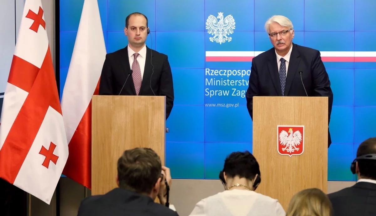 Szef MSZ: chcielibyśmy widzieć Gruzję jak najszybciej w NATO i w UE