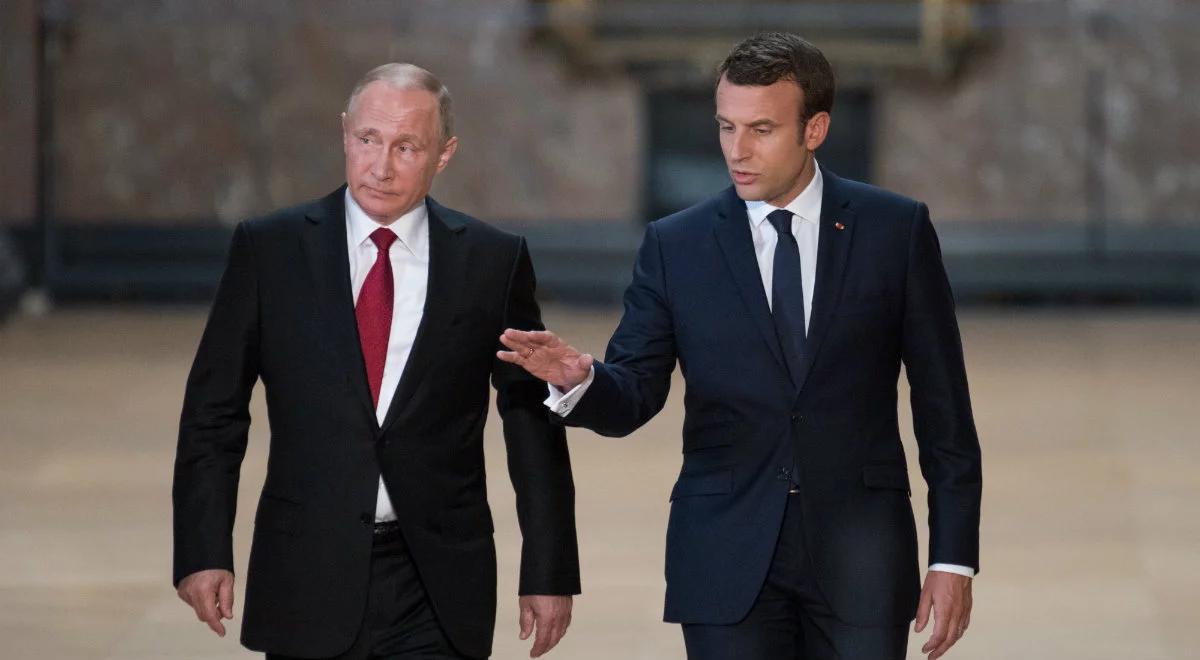 "Powrót do dialogu". Macron i Putin rozmawiali o poprawie relacji między Rosją a UE