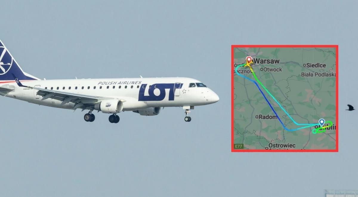 Samolot LOT zawrócił przed lądowaniem w Lublinie. Jest wyjaśnienie
