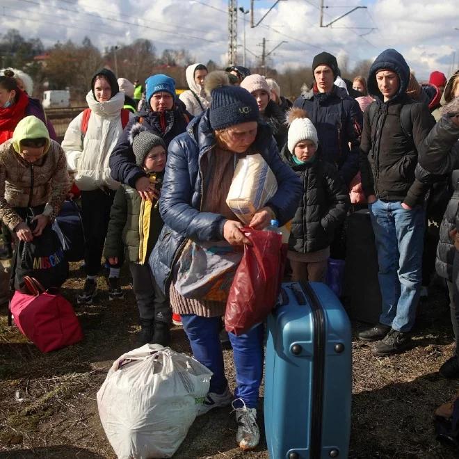 Humanitarny pociąg z Ukrainy do Polski. Kilkuset uchodźców przybyło do Olkusza