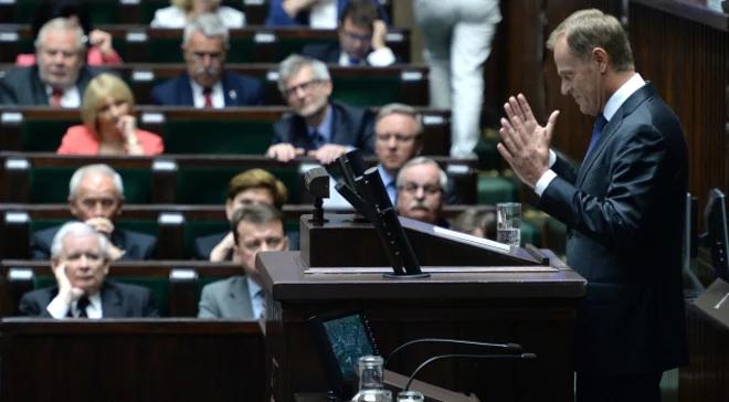 Kaczyński: rząd jest doszczętnie skompromitowany. Tusk: to kłamstwa 