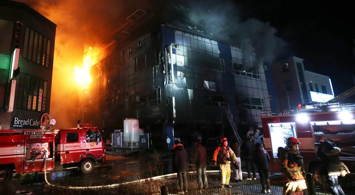 Korea Południowa: pożar w centrum rekreacyjnym, blisko 30 ofiar śmiertelnych