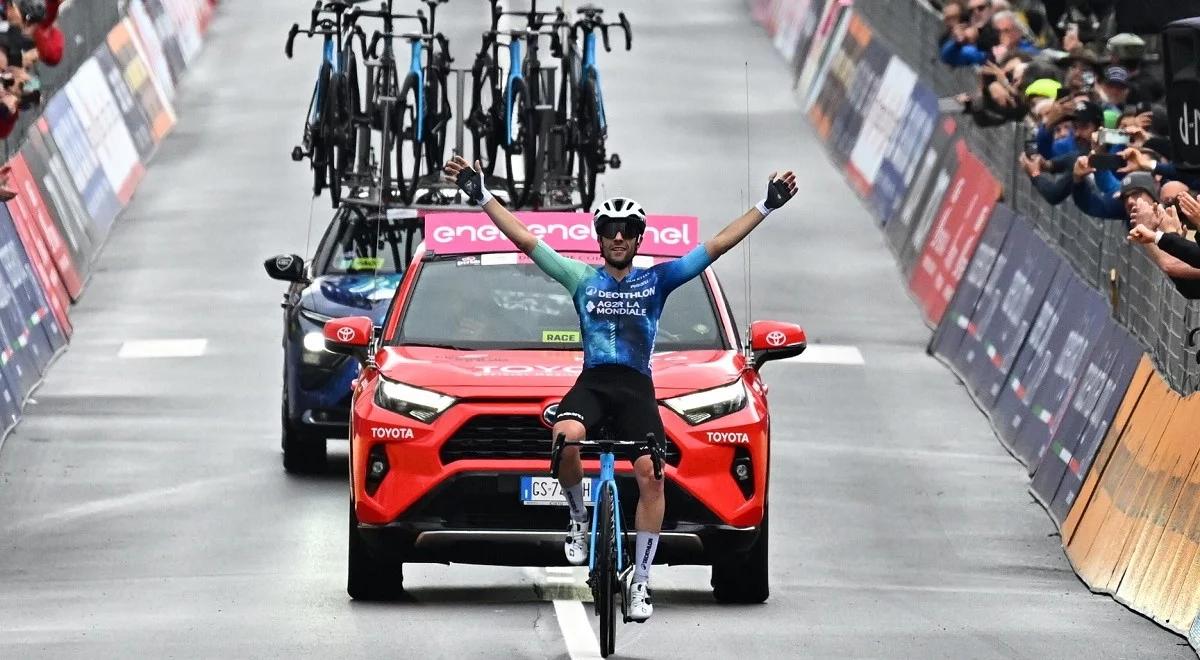 Giro d'Italia. Andrea Vendrame wygrał 19. etap. Tadej Pogacar wciąż z koszulką lidera