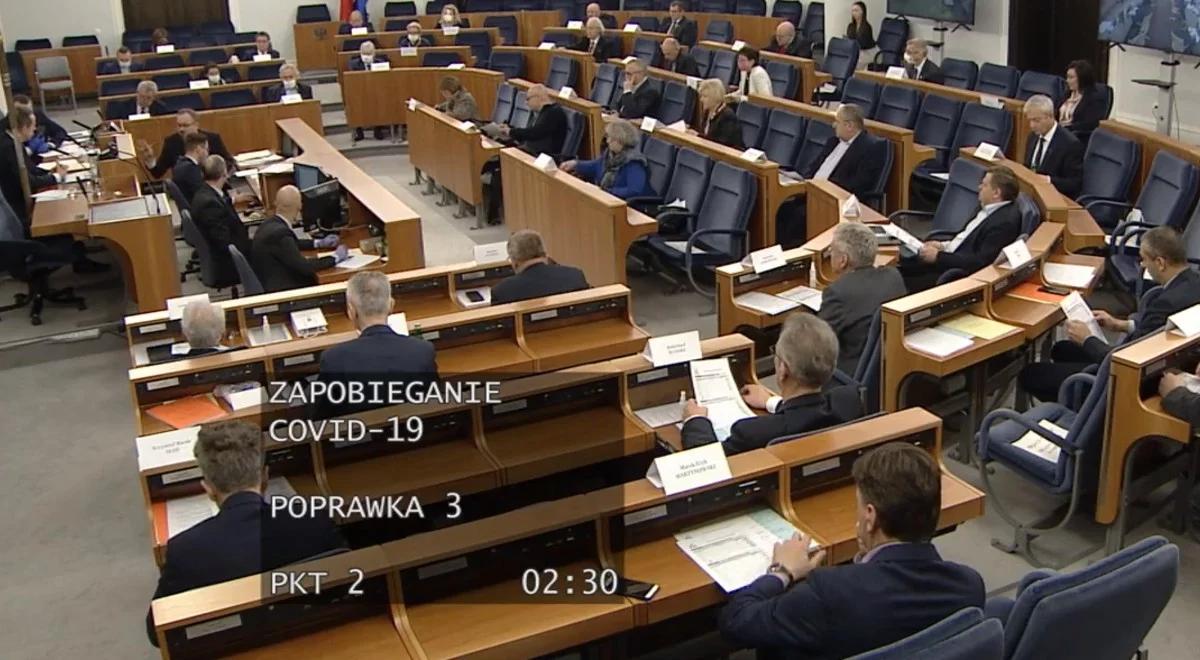 Senat przyjął z poprawkami ustawy tworzące "tarczę antykryzysową"