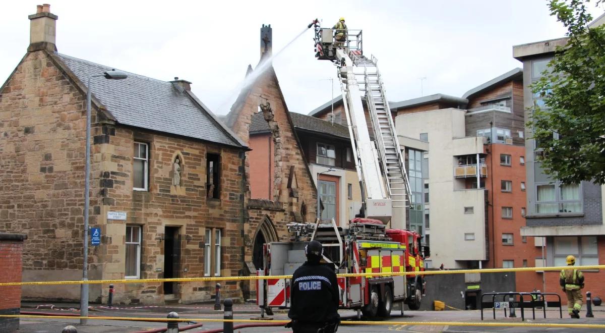 Pożar "polskiego" kościoła w Glasgow. Policja aresztowała 24-latka