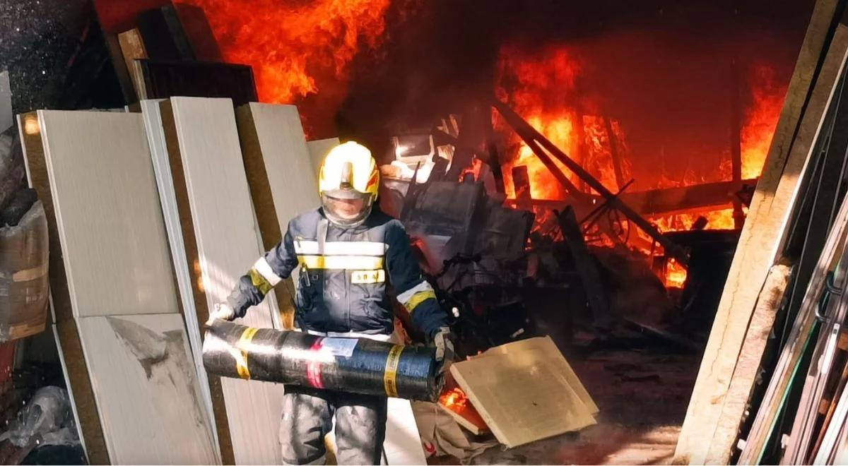 Duży pożar w Inowrocławiu. Słup dymu nad miastem