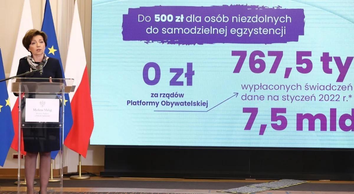 "To jest nasz priorytet". Maląg o polityce rządu wobec niepełnosprawnych