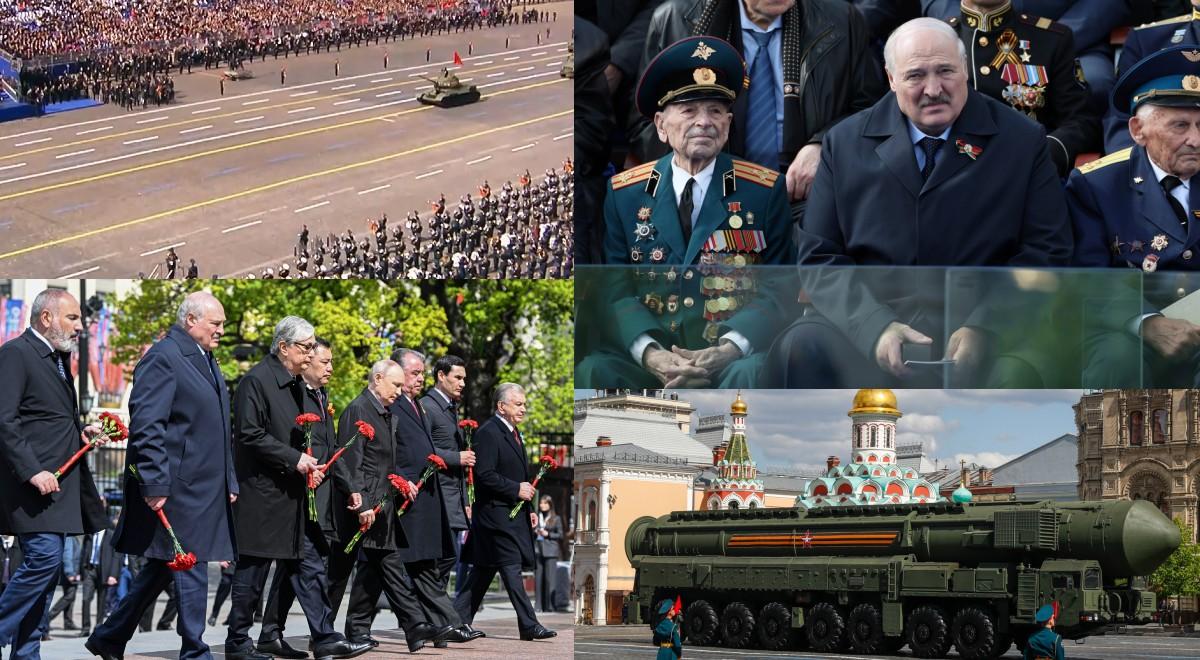 Przed Kremlem 9 maja paradował jeden czołg, pokaz sprzętu trwał 4 minuty. Łukaszenka wzbudzał sensację zbolałą miną 