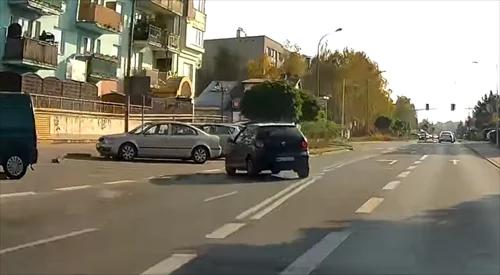 Volkswagen najpierw jechał pod...