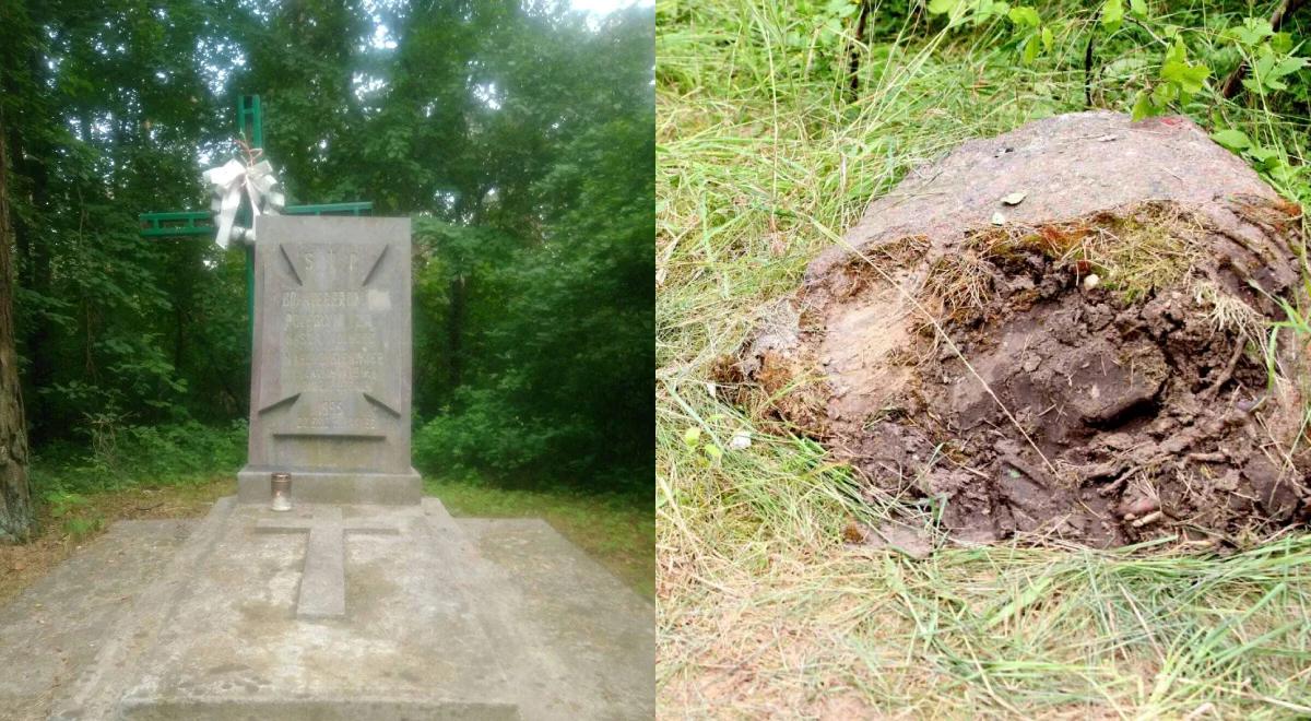 Kolejny akt barbarzyństwa na Białorusi. Zniszczono pomnik żołnierzy AK w Wołkowysku