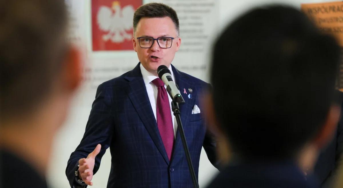 Przesłuchanie Szymona Hołowni. Chodzi o słowa o "zamachu stanu"