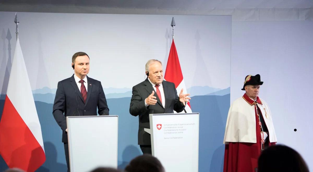 Prezydent Duda rozmawia w Szwajcarii o franku. Chodzi o współpracę między bankami centralnymi, amortyzującą wzrost jego kursu