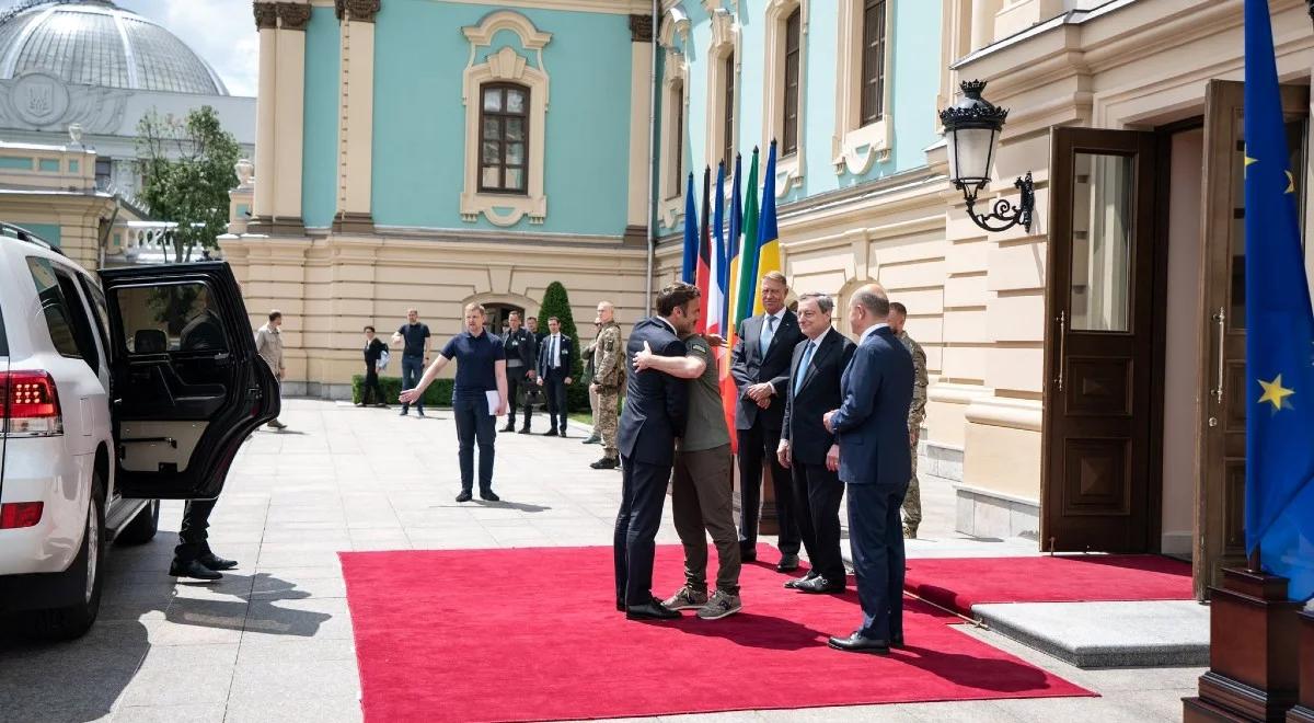 "Postanowili sondować to, co dzieje się na Ukrainie". Mosoń o Macronie i Scholzu