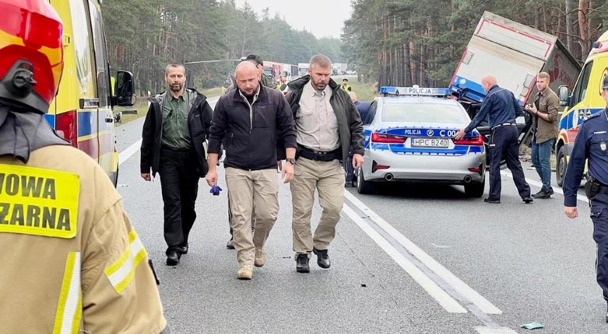 Wypadek na trasie przejazdu prezydenta. Szef BBN reanimował rannych