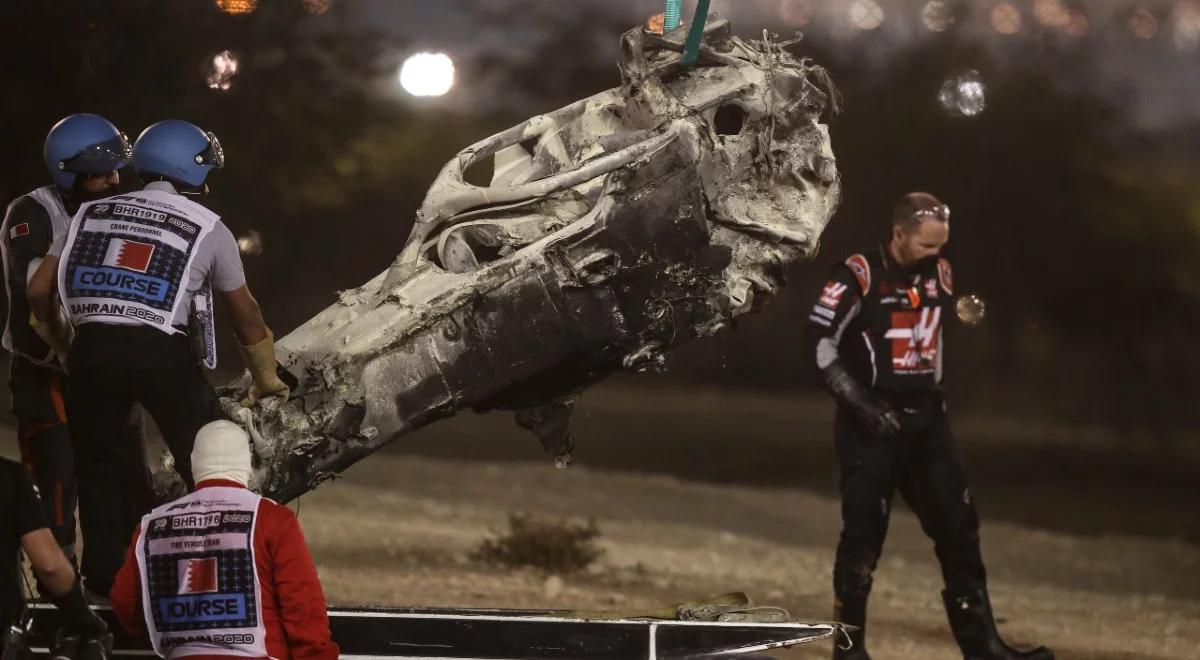 Formuła 1: Grosjean cudem wyszedł z płonącego bolidu w GP Bahrajnu. "Nigdy nie widziałem tylu płomieni"