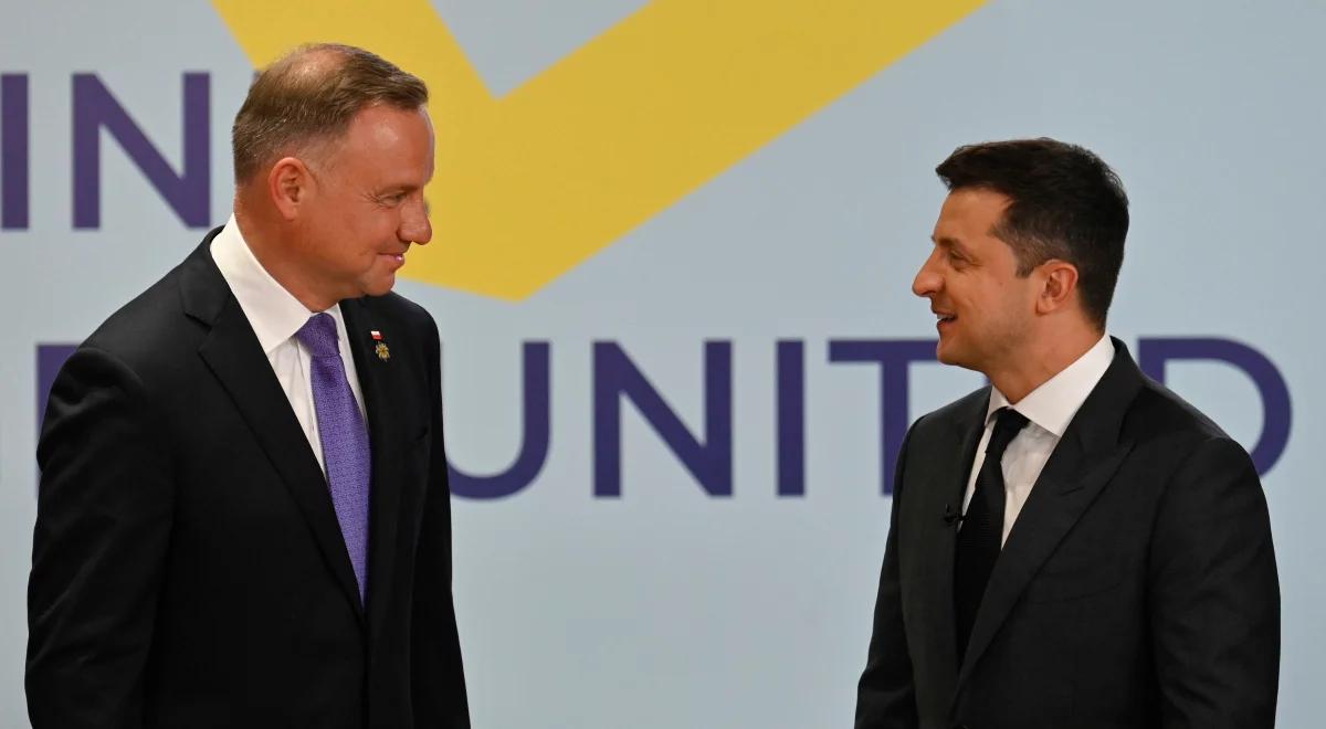 "To potwierdzenie wsparcia". Wołodymyr Zełenski dziękuje Andrzejowi Dudzie po szczycie Platformy Krymskiej
