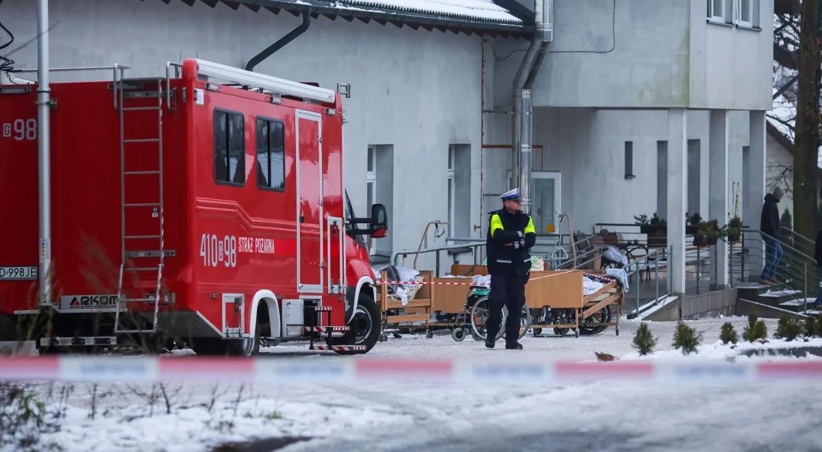 Cztery osoby nie żyją po pożarze w hospicjum. Burmistrz Chojnic ogłosił żałobę