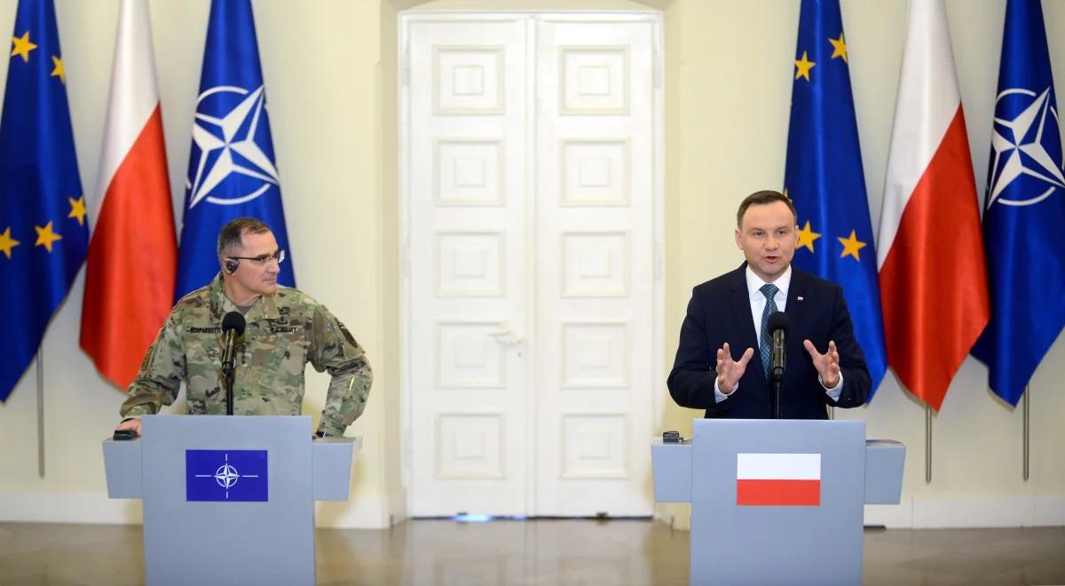 "To stwarza wielką szansę". Prezydent o obecności armii USA w Polsce