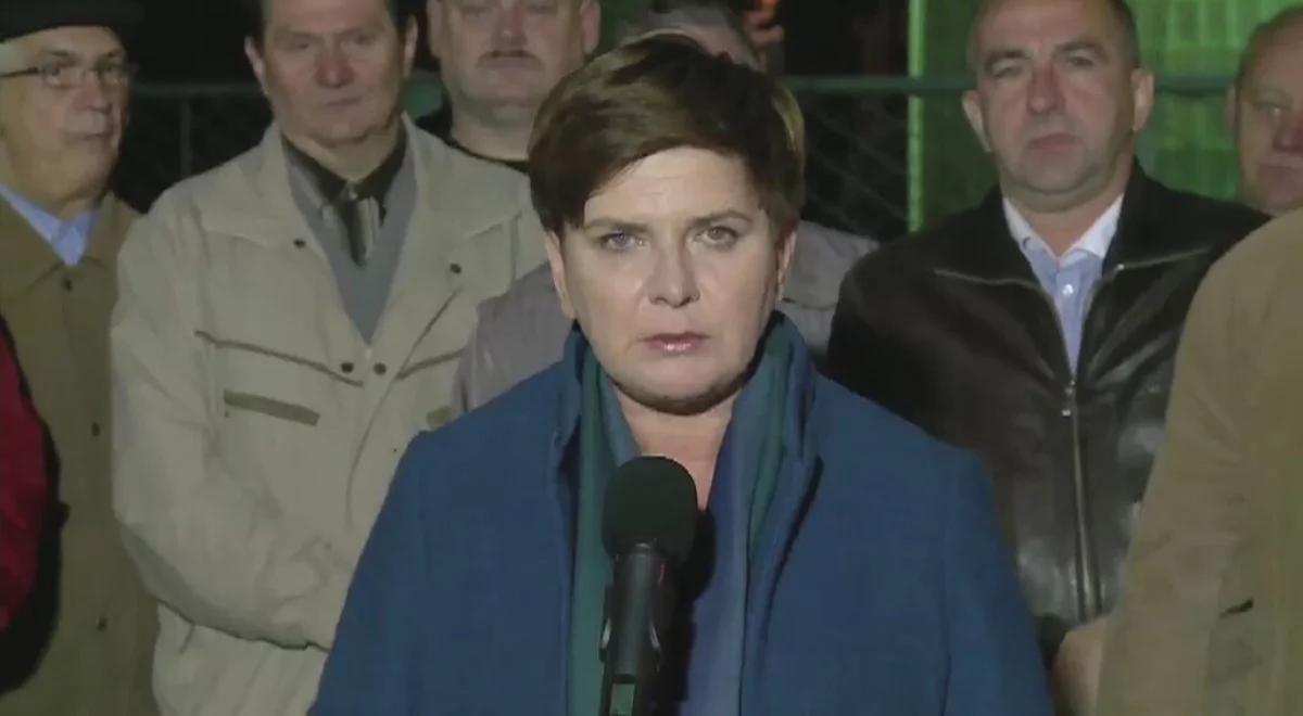 Beata Szydło: złamana umowa w sprawie górnictwa symbolem roku rządów Ewy Kopacz