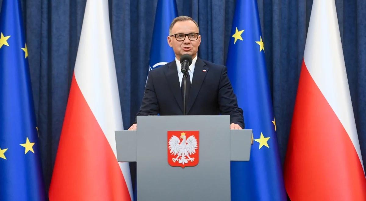 Prezydent Duda zabrał głos po RBN. "Omówiliśmy podniesienie wydatków na obronność"