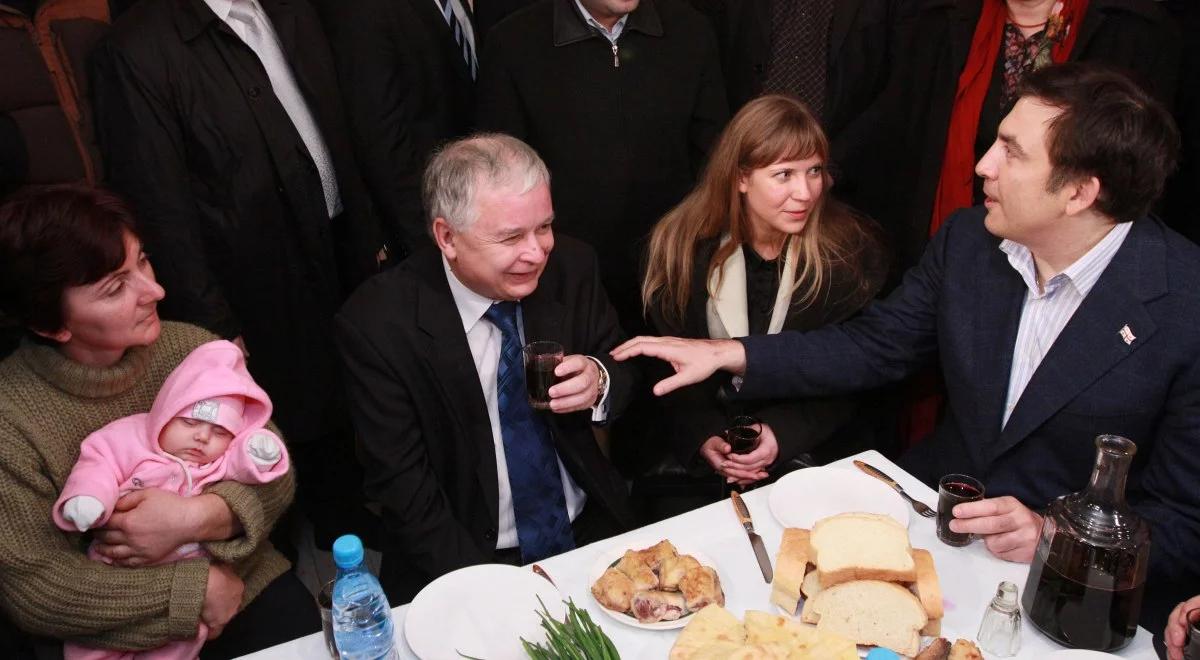 "Nie tylko wielki Polak, ale i bohater Gruzji". Saakaszwili wspomina Lecha Kaczyńskiego