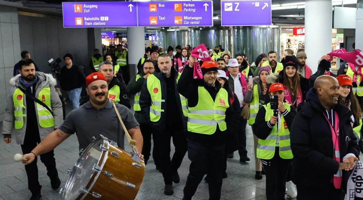 Fala strajków w Niemczech. Odwołano ponad tysiąc lotów