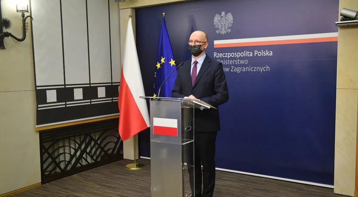 Wiceszef MSZ: oczekujemy wyjaśnień od władz Białorusi