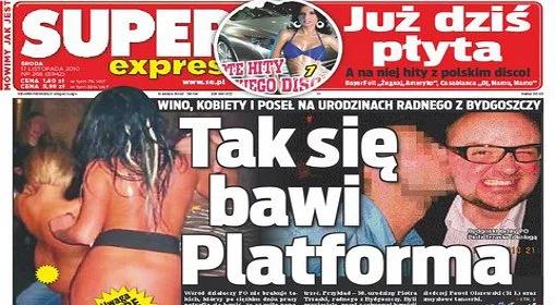 Na urodziny radnego przyszły striptizerki