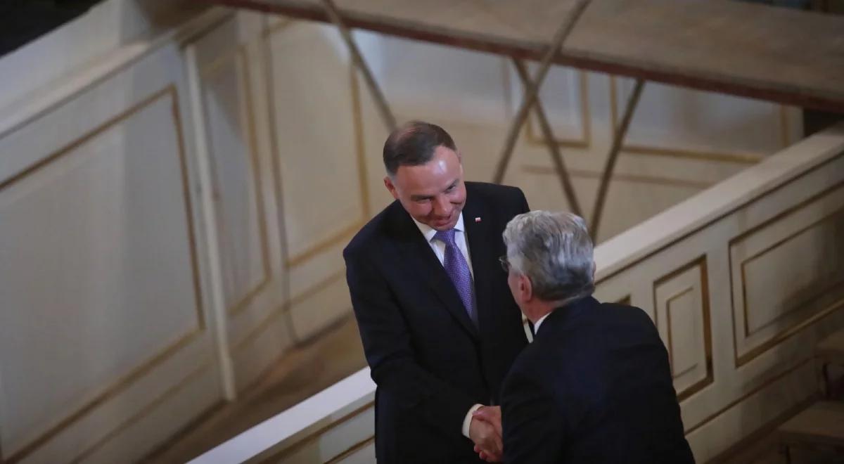 Prezydent wręczył nagrodę im. świętego Wojciecha. Laureatem jest były prezydent Niemiec Joachim Gauck