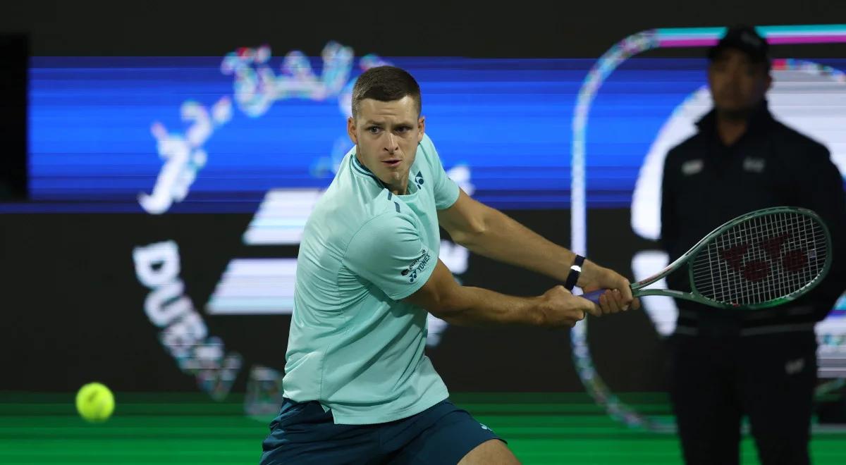 ATP Dubaj. Hubert Hurkacz - Jan-Lennard Struff. Zacięty mecz i awans Polaka. Hurkacz wyszedł z opresji