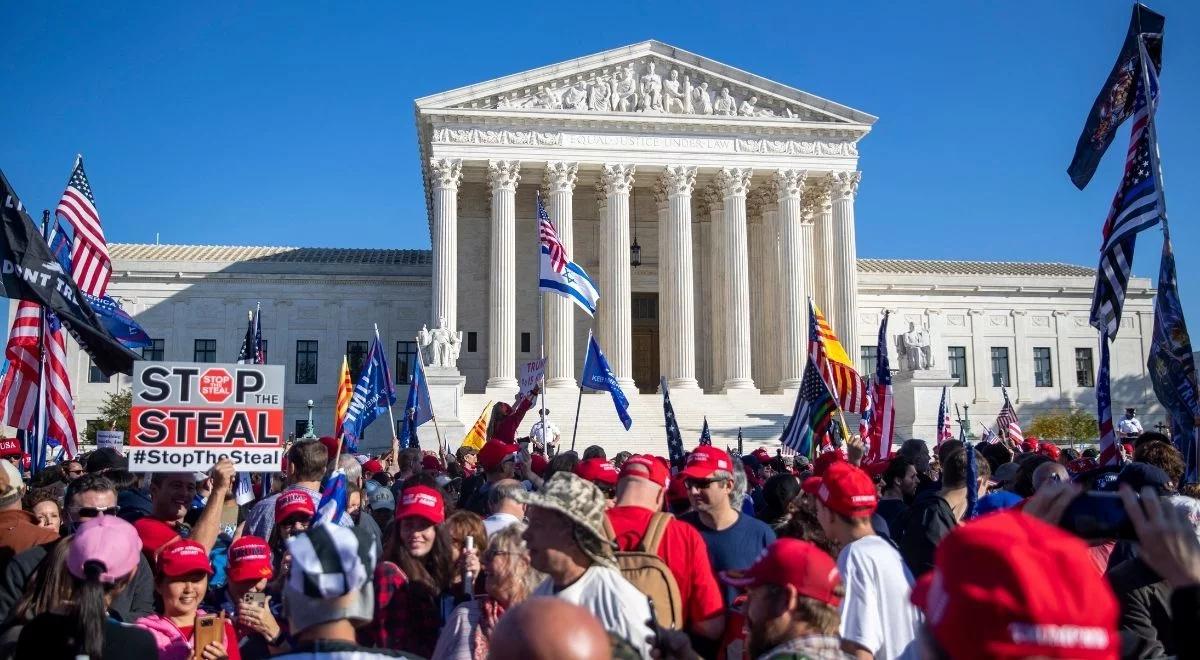 "Przerwać oszustwo". Tysiące ludzi na marszu poparcia dla Donalda Trumpa