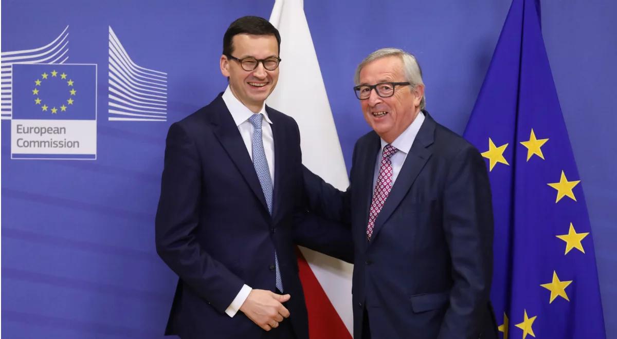 "Potwierdziliśmy wolę współpracy". Mateusz Morawiecki po spotkaniu z szefem KE