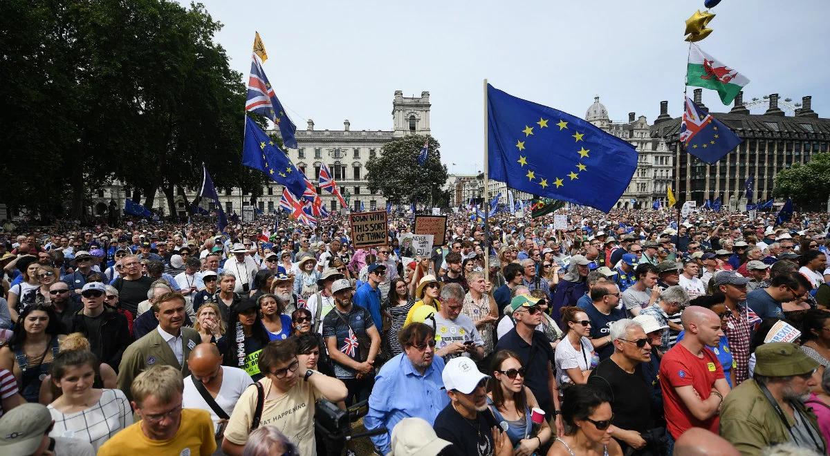Wielka Brytania: demonstracje w Londynie w drugą rocznicę decyzji o Brexicie