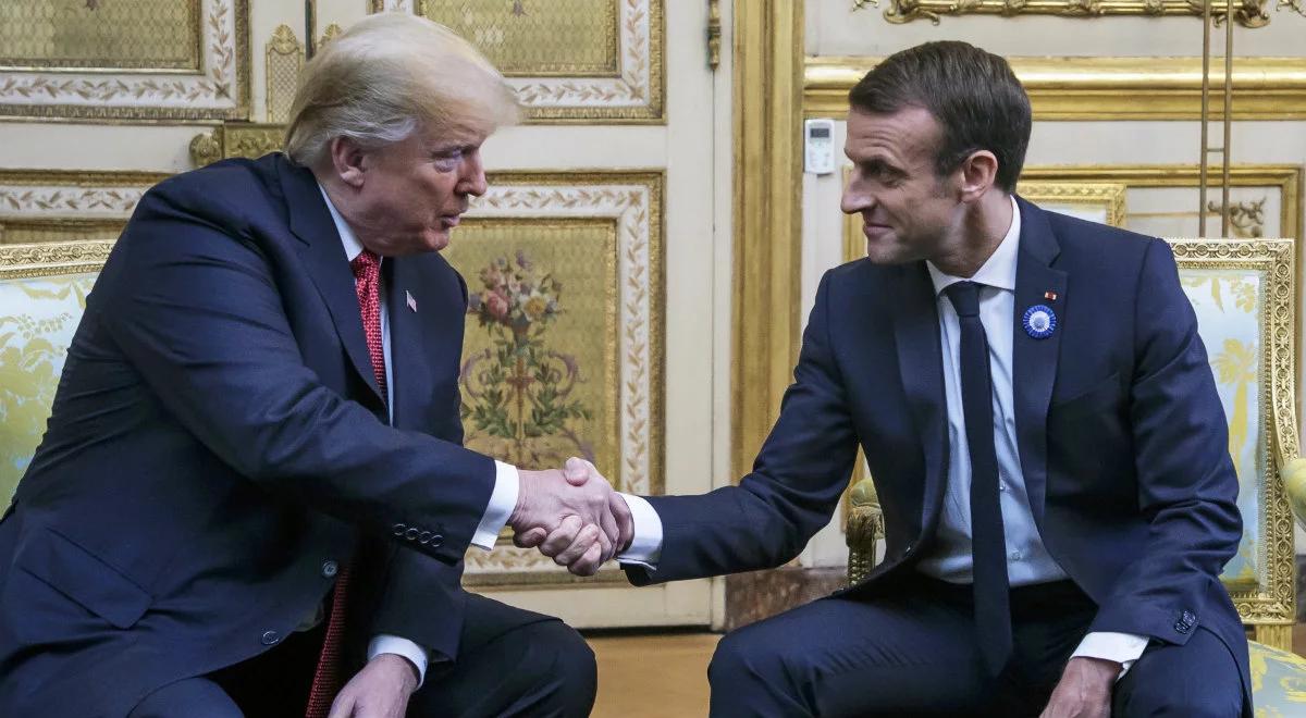 Francja: Trump i Macron spotkali się w Paryżu