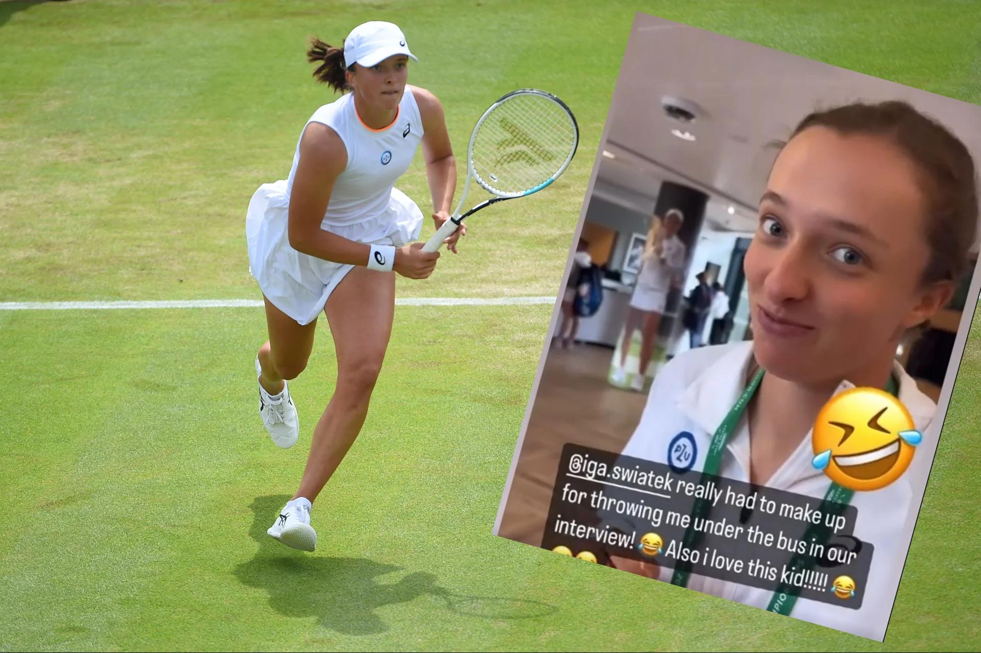 Wimbledon 2022: Iga Świątek - niemal nieomylna na korcie, popełniła gafę w wywiadzie. "Powinnam sprawdzać"  